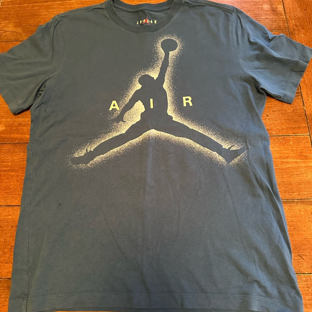 Jordan T-Shirt blue with white Logo